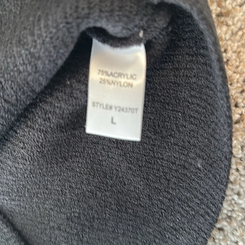 NWT TUCKERNUCK Black Knit Nicola Long Sleeve Off The Shoulder V Neck Top, Large - Picture 11 of 11